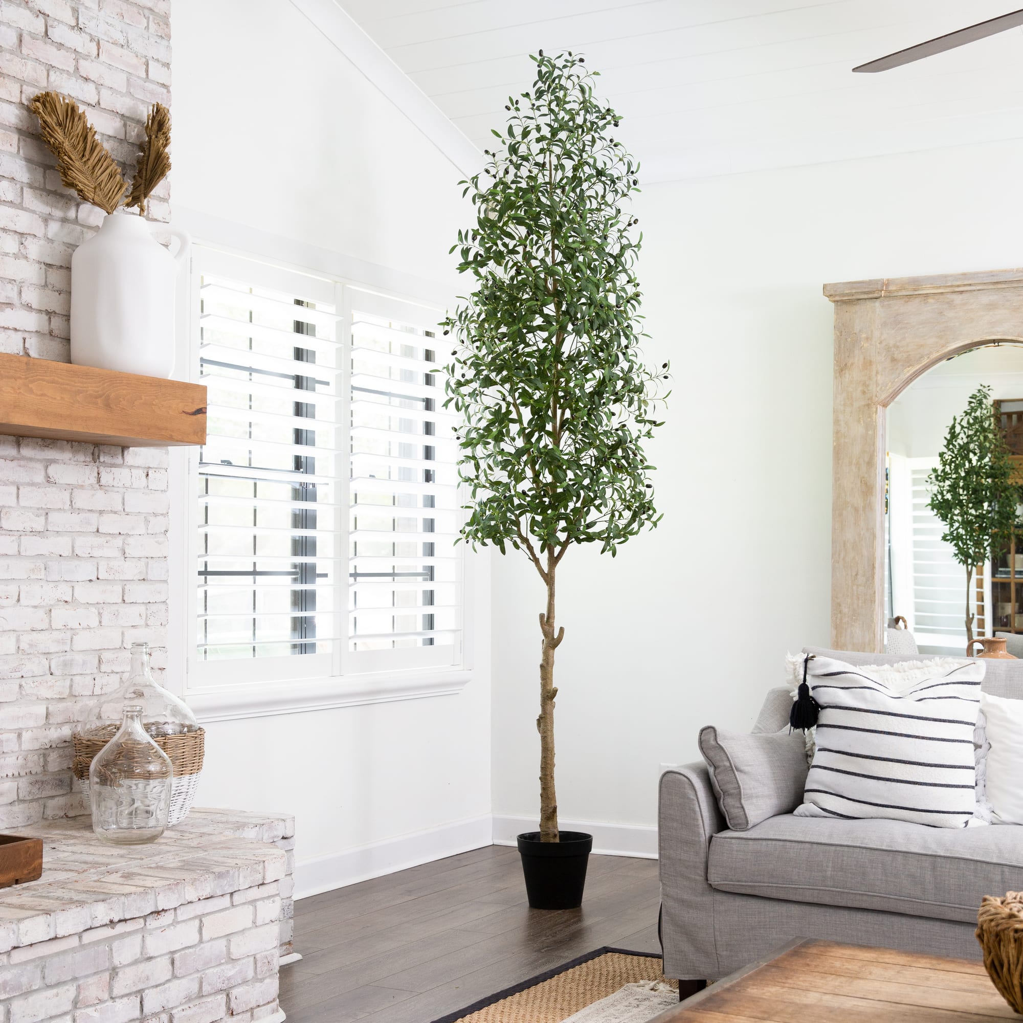 10ft. Potted Artificial Olive Tree